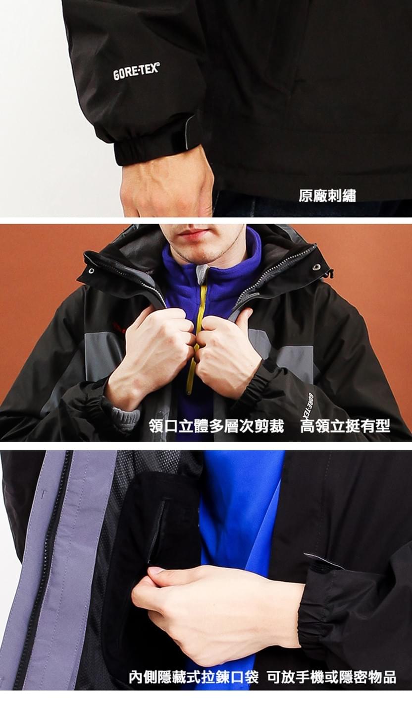 GORE-TEX 二合一兩件式內厚刷毛高防風防水外套 (GTX-003M 兩色可選)