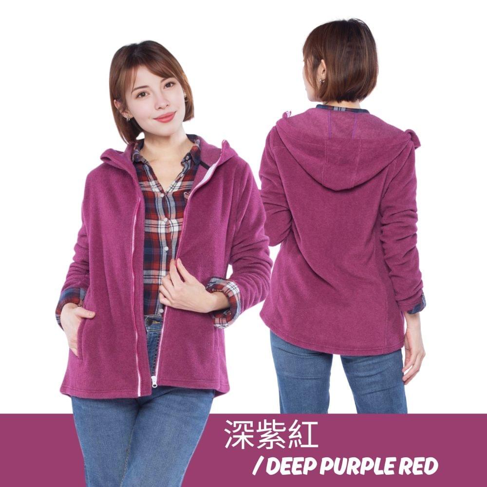 【戶外趣】女款抓絨修身厚磅刷毛保暖連帽外套(DJL002)