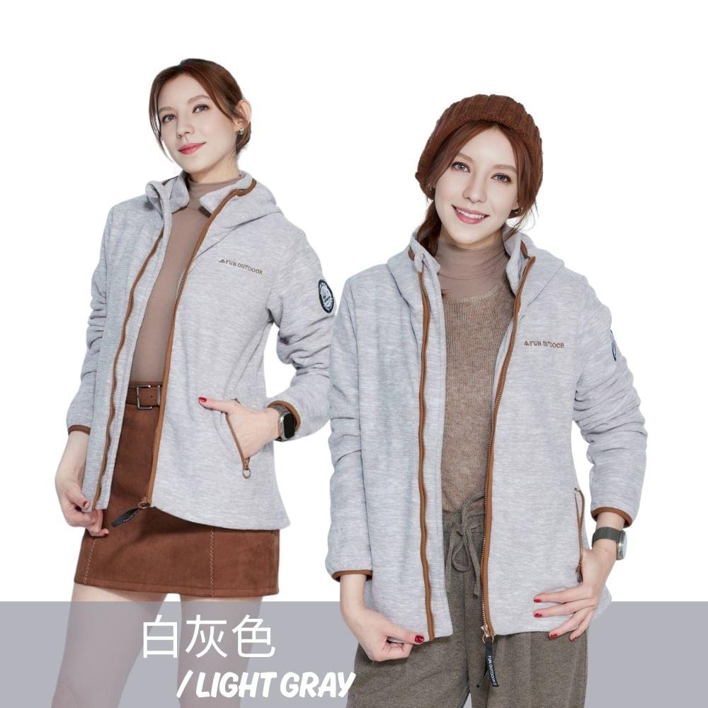 【戶外趣】女款連帽升溫遠紅外線刷毛外套(HJL2503 三色可選)