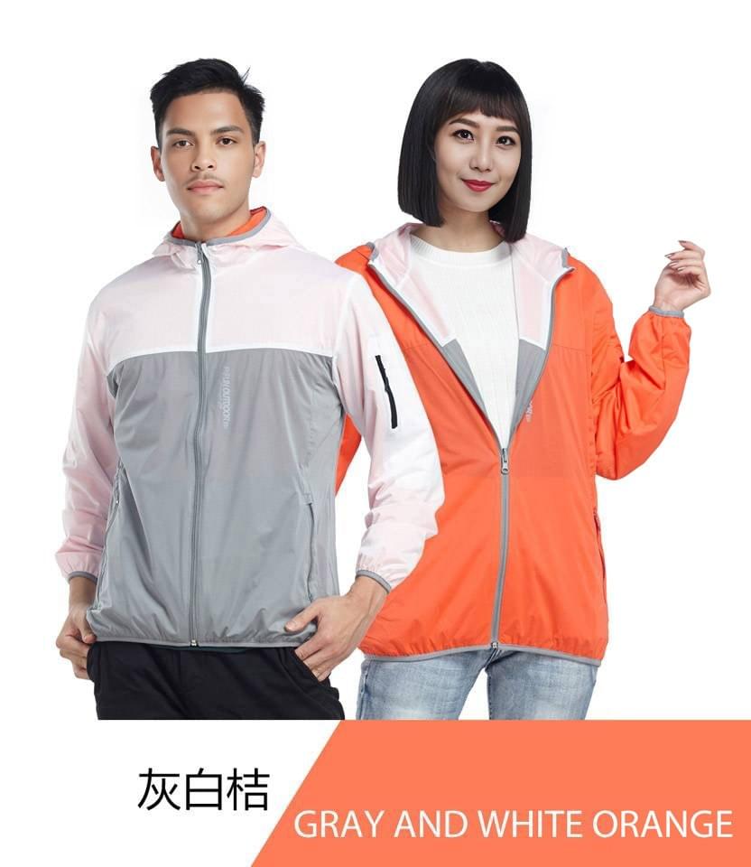 情侶款跳色拼接雙穿連帽防風外套( D1703 三色可選)