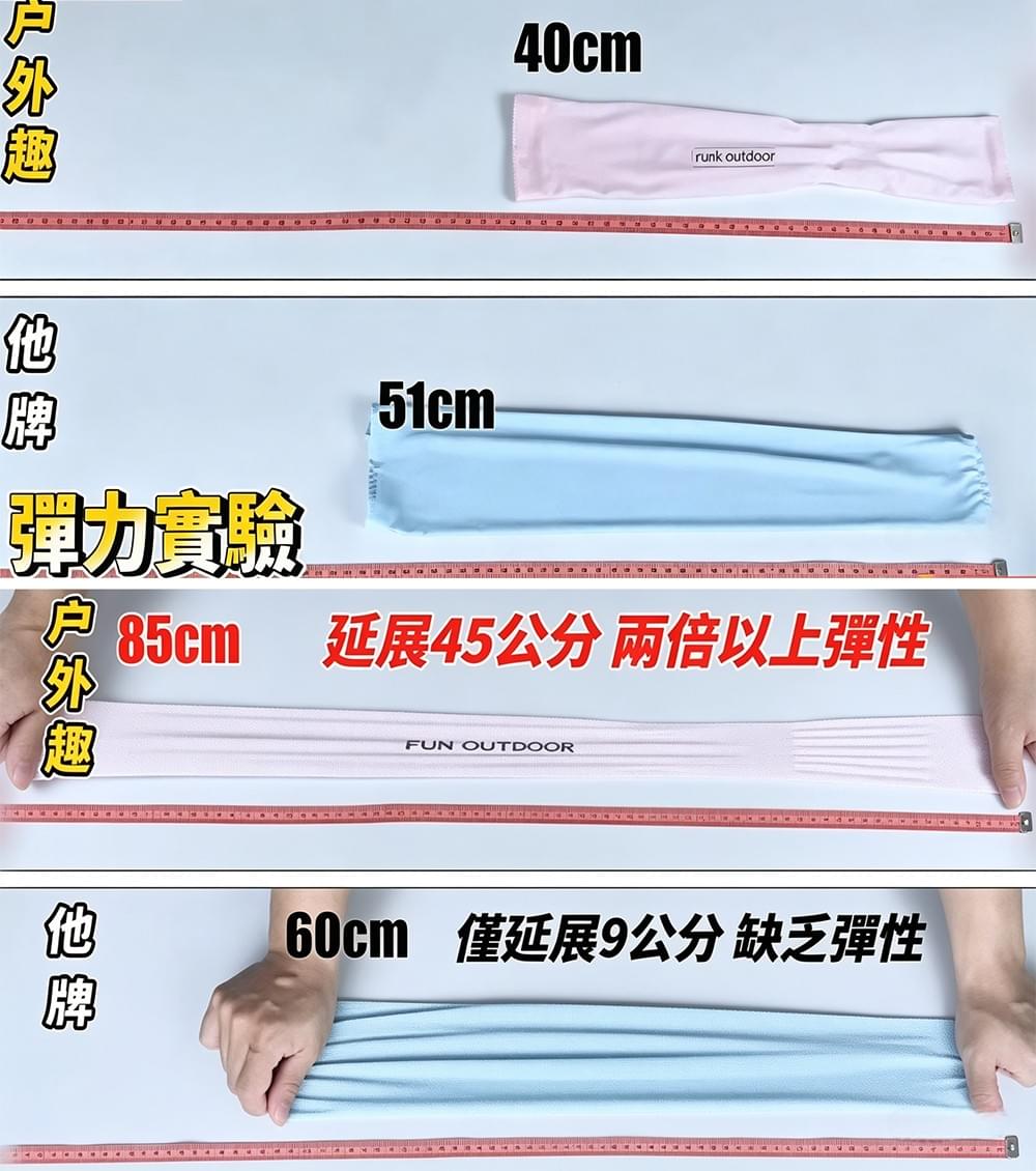 超輕彈涼感防曬透氣可露指袖套(1616 黑色/粉紅/白色)