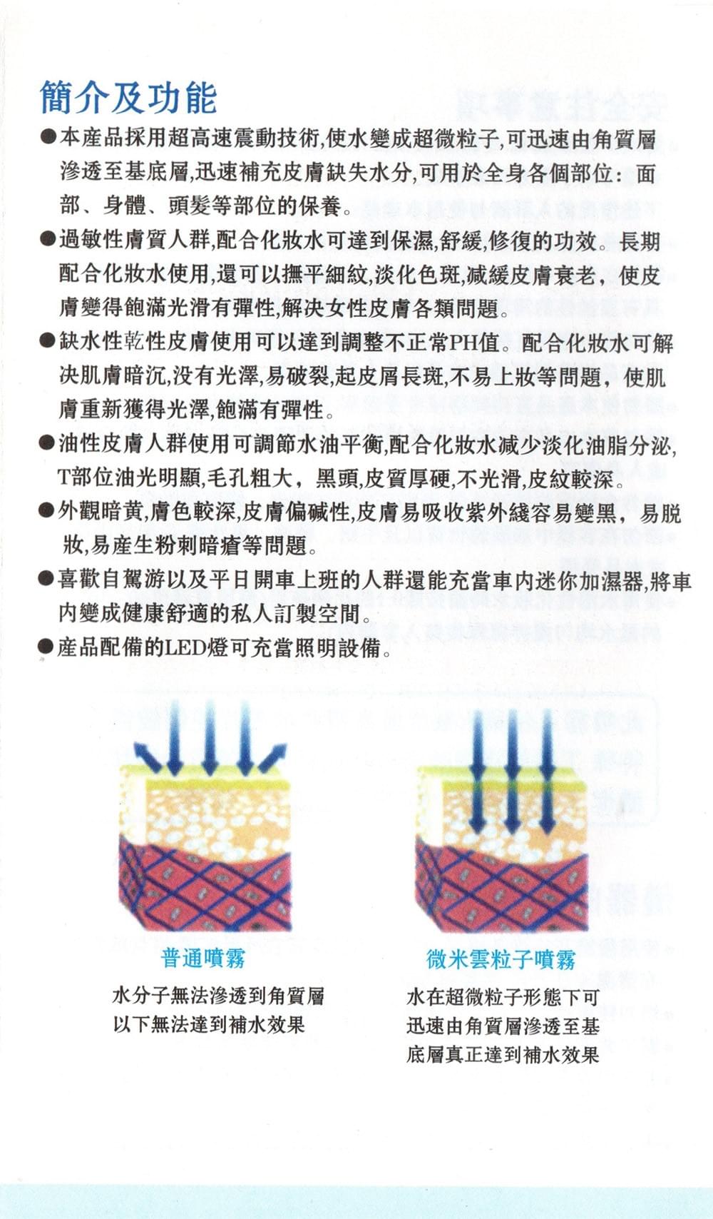 沁涼輕巧行動奈米噴霧/補水水霧儀 (CW01 單色)