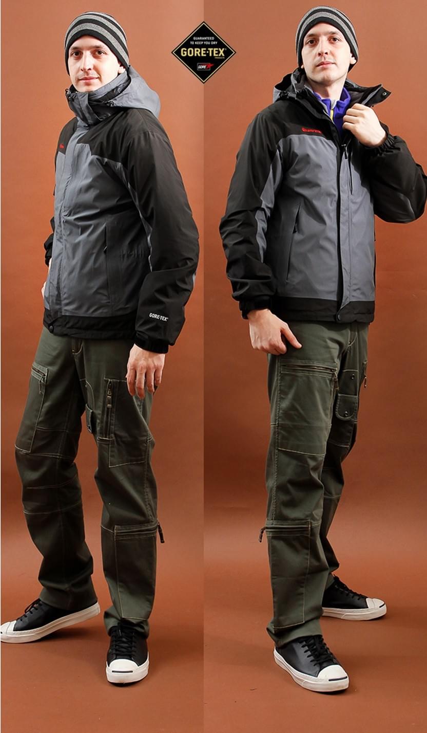 GORE-TEX 二合一兩件式內厚刷毛高防風防水外套 (GTX-002M 兩色可選)