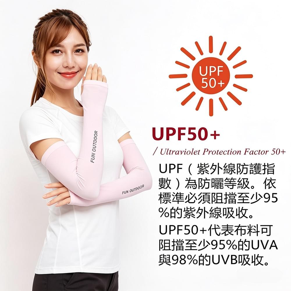 超輕彈涼感防曬透氣可露指袖套(1616 黑色/粉紅/白色)