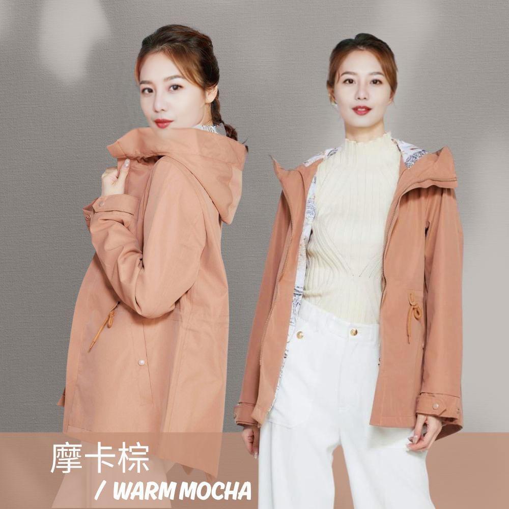 高防水防風機能連帽斗篷輕奢外套(HJL2502 三色可選)