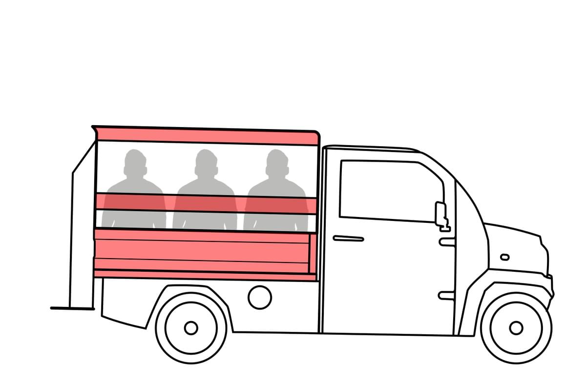 Jonway EV IONA XS people mover mini truck, songthaew