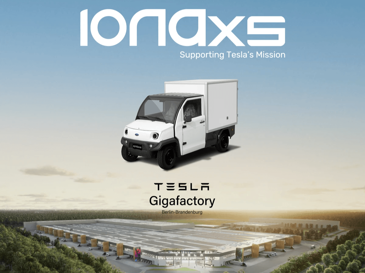 JonwayEV IONAxs at Tesla Giga Berlin