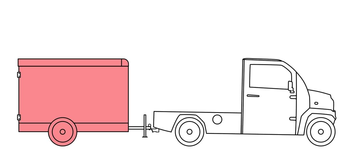 Jonway EV IONA XS trailer cargo body box mini truck