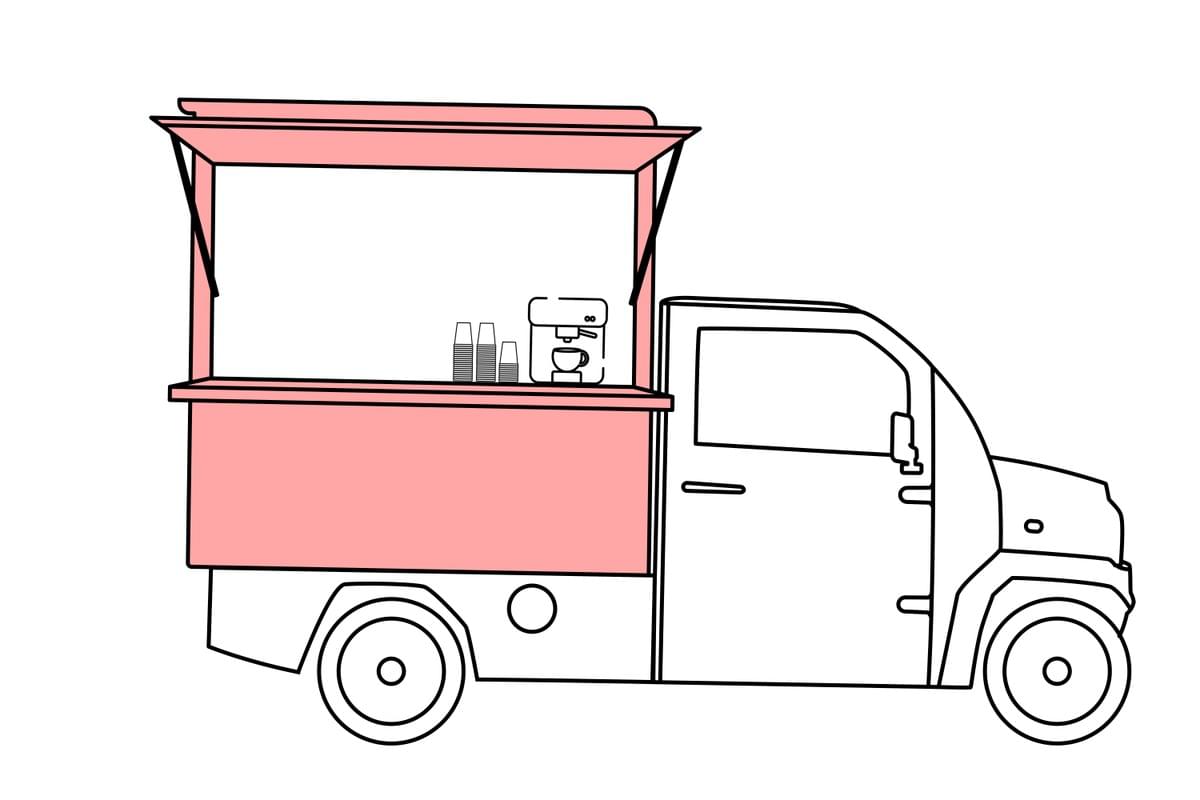 Jonway EV IONA XS mobile coffee shop box mini truck