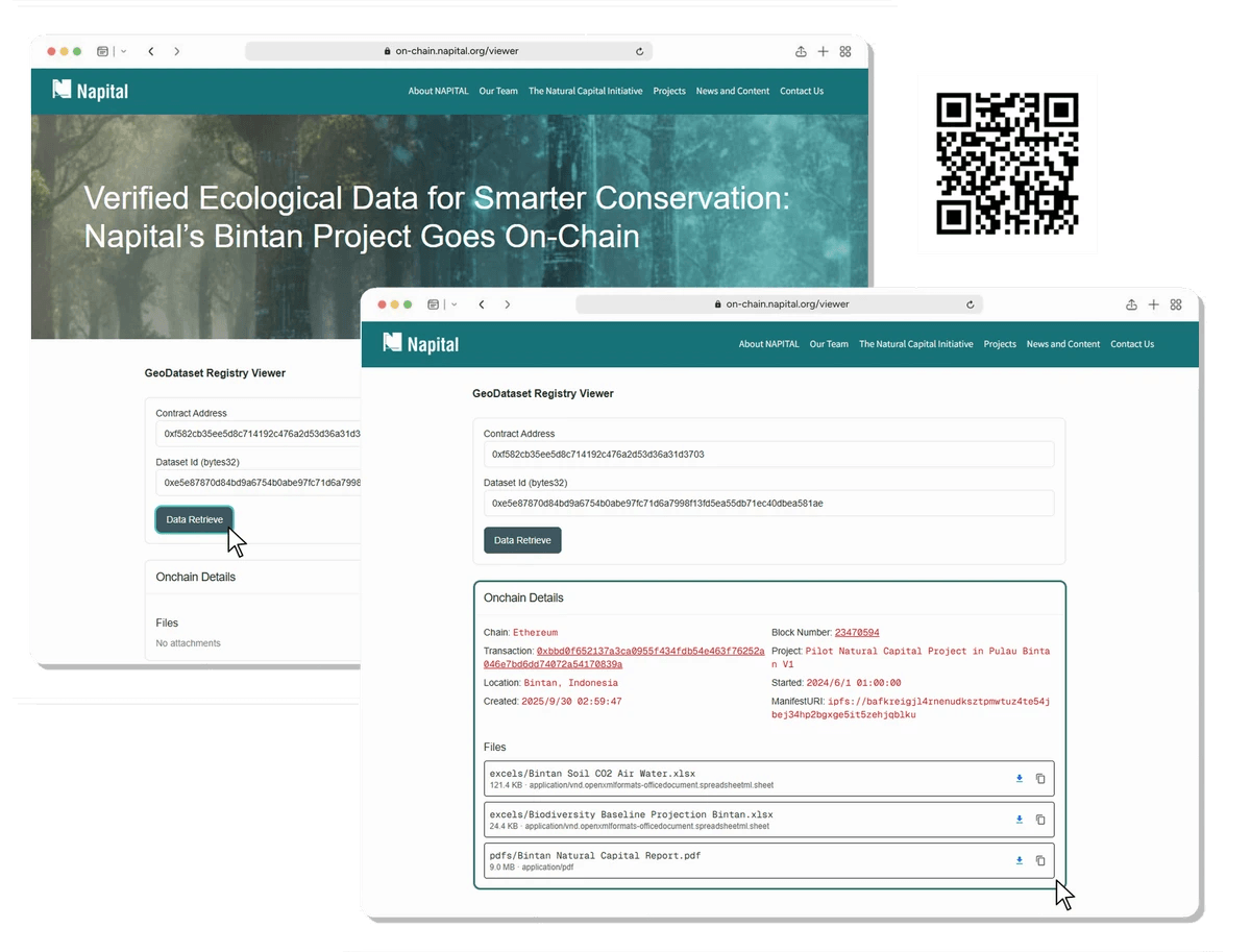 Natural Capital Index Data On-chain