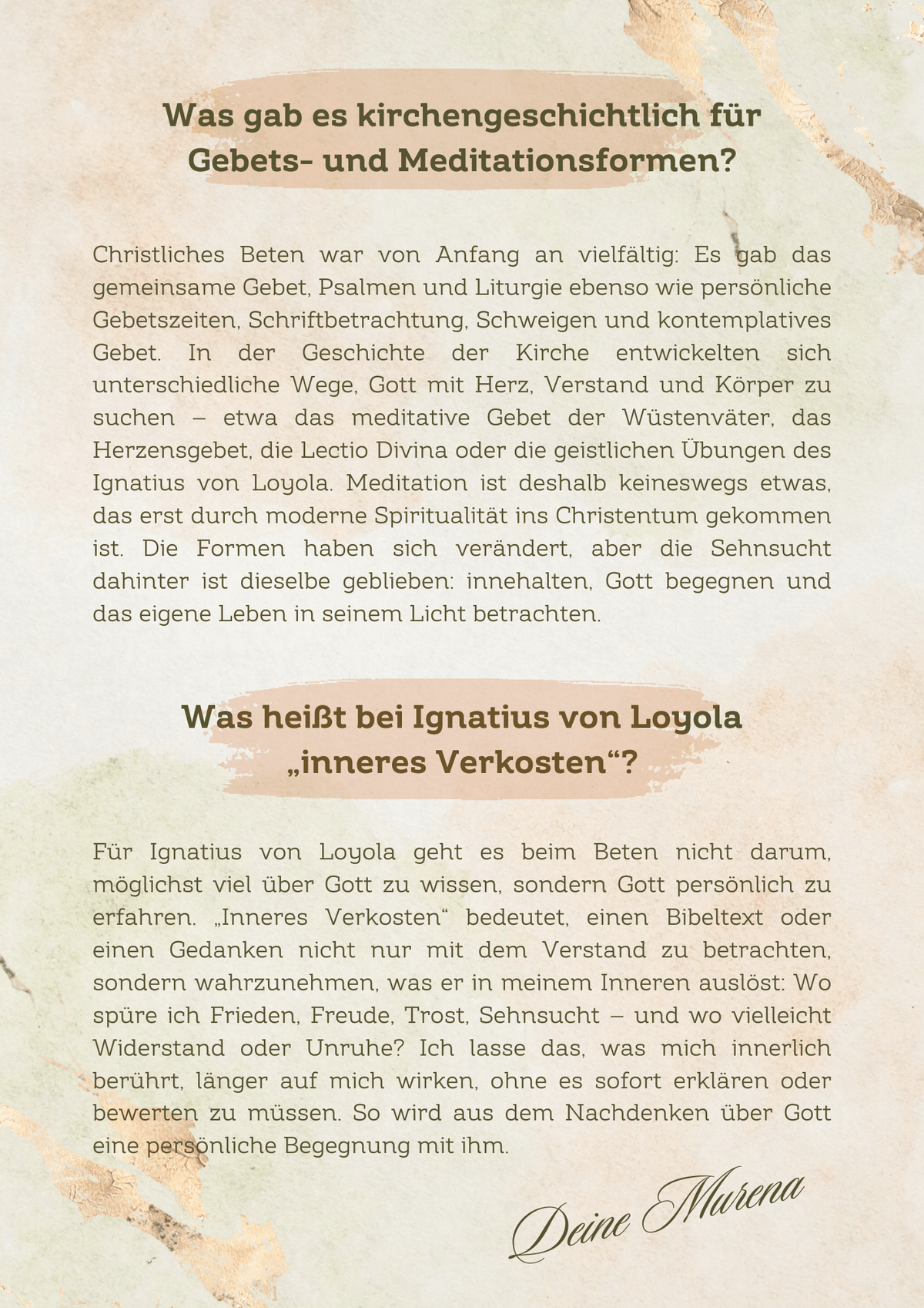 Angeleitete Meditation