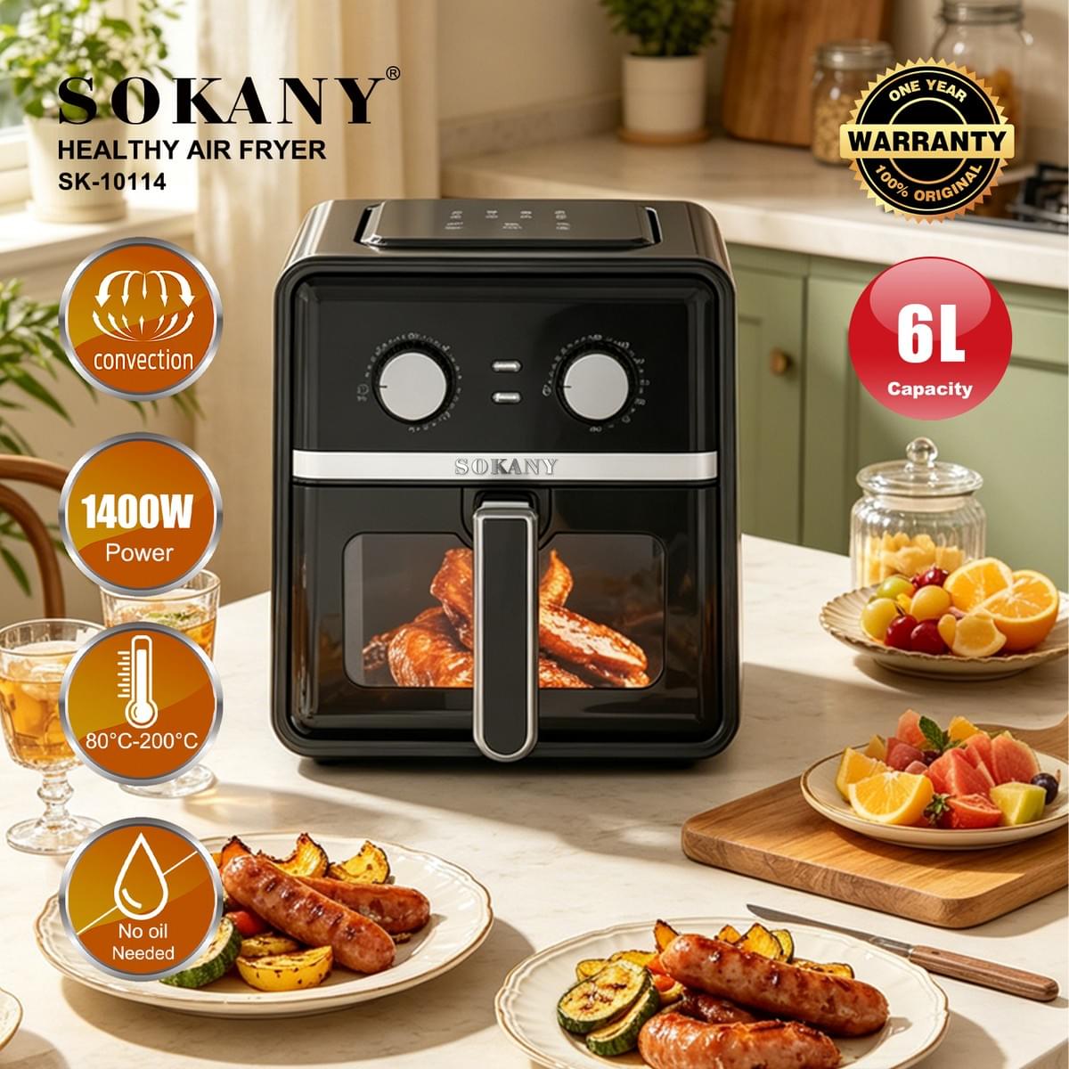 Freidora de Aire 6L SK-10114