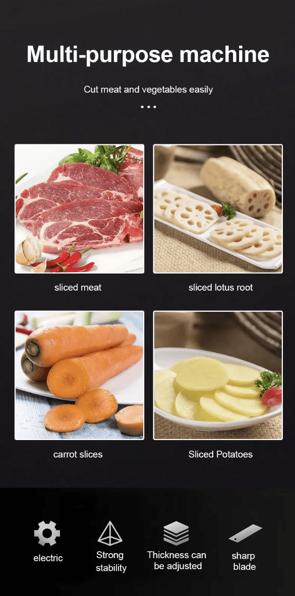 Cortadora de alimentos eléctrica SK-446