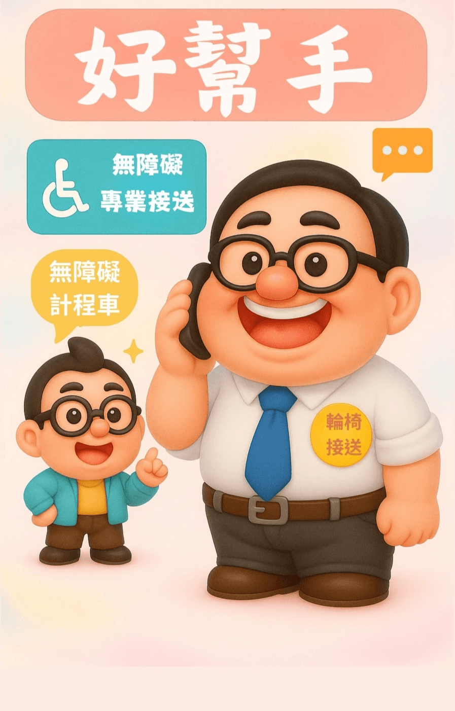 好幫手提供 無障礙輪椅接送+爬梯機上下樓服務並配合長照補助減輕家庭子女的負擔