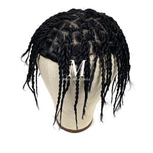 PU Skin 2 Strand Twist Unit Jet Black