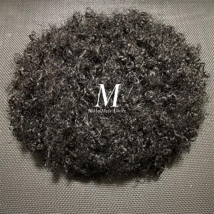PU Dominican curl hair unit jet black