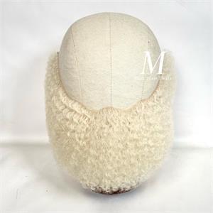 Full lace beard unit platinum blonde