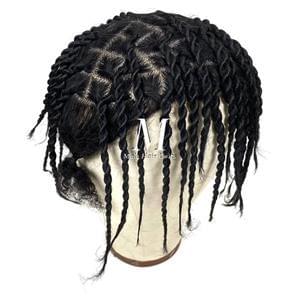Two Strand Twist Unit Black with Hairline