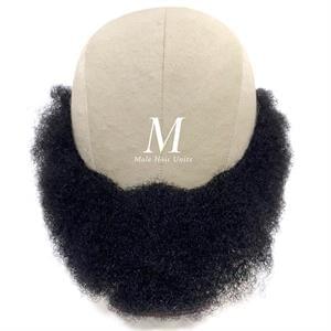 Man Weave Beard Unit Black