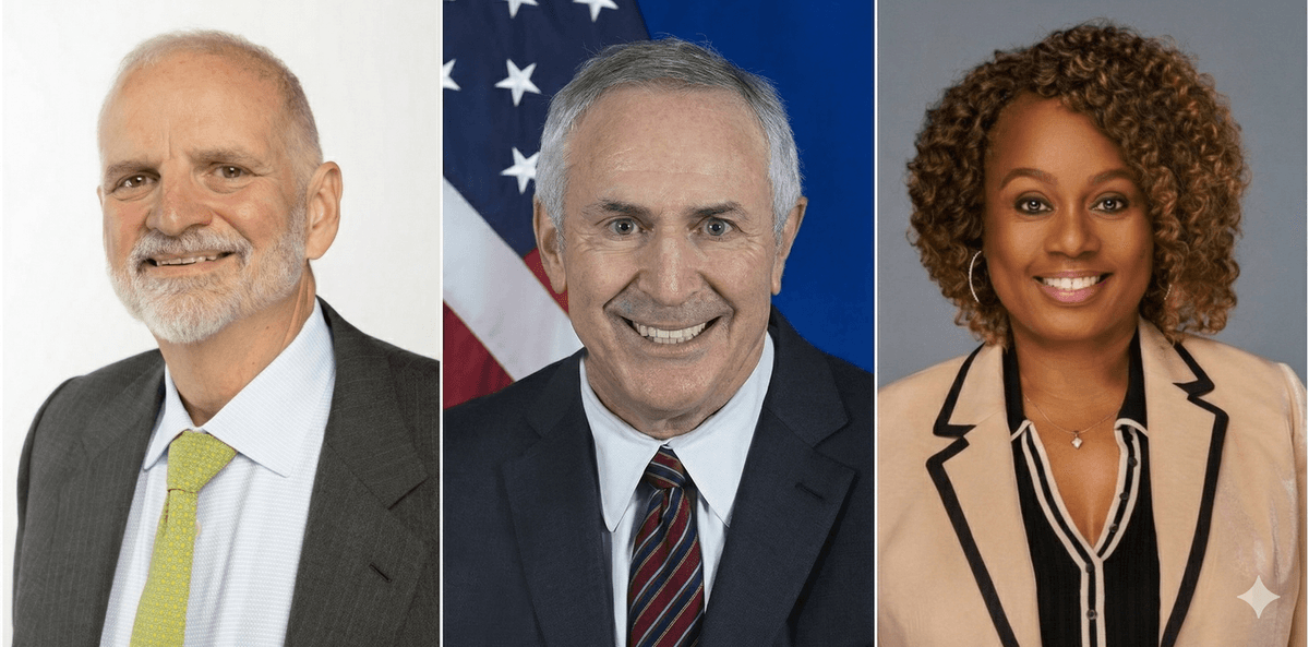 Dallas Founder Lions Club President Jeff Strater with DART Board Member Michelle Wong Krausse