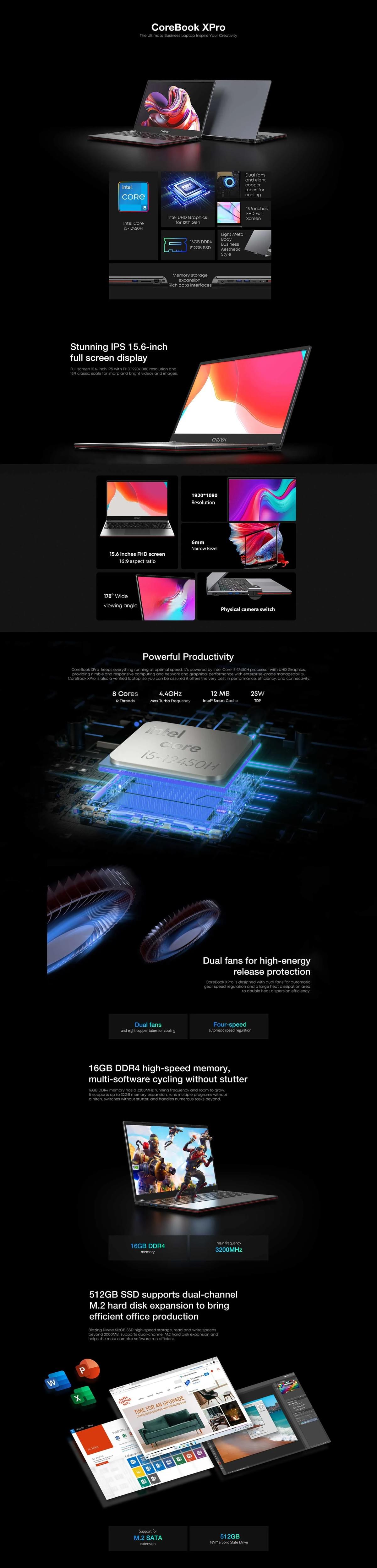 CHUWI Corebook X Pro 15.6