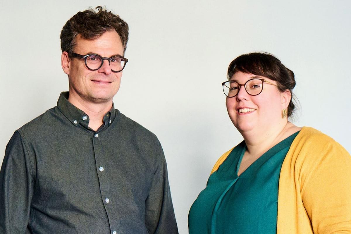 Foto von Daniel Graf, Stiftungsratspräsident und Sophie Fürst, Geschäftsleiterin