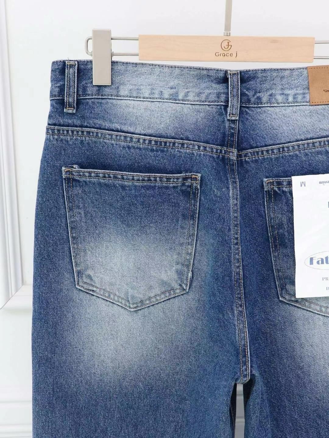 直筒牛仔褲