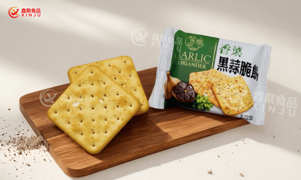 黑松露味黑蒜脆餅