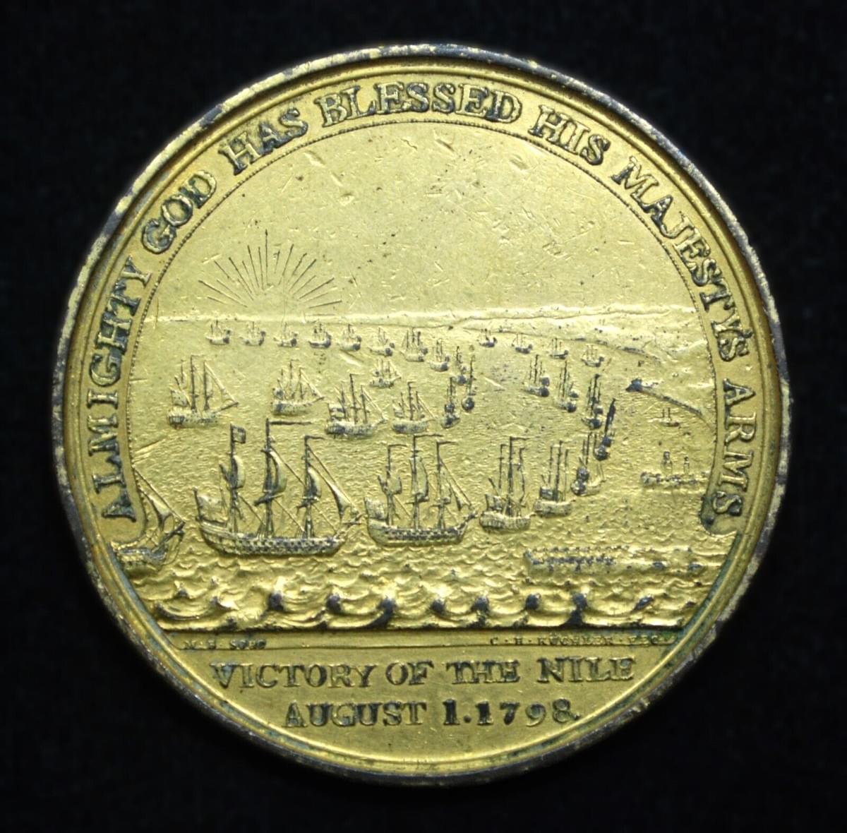 1798 Great Britain - Davison's Nile Medal - Gilt Bronze