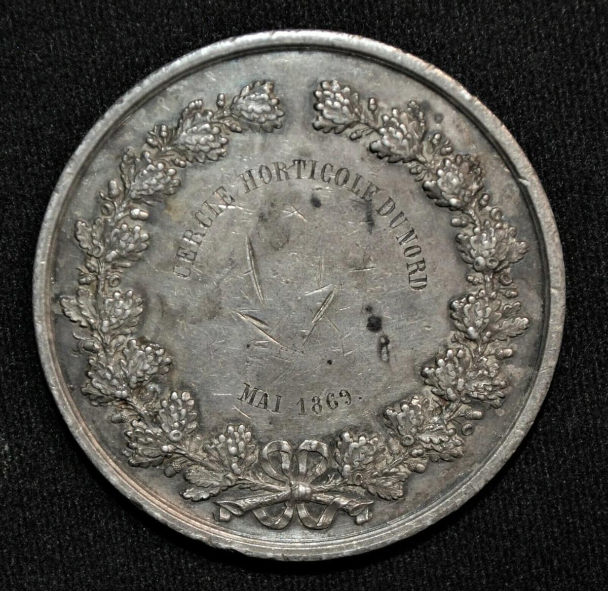 1869 Ville de Lille, France, Horticultural Silver Medal