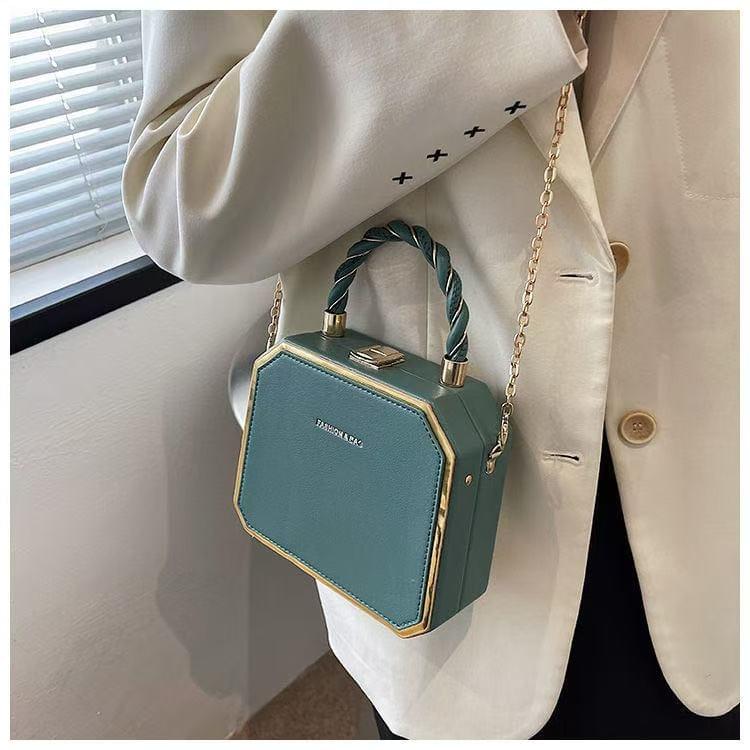 Custom box bag with ocean chain crossbody bag