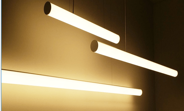360 degree light output linear profiles