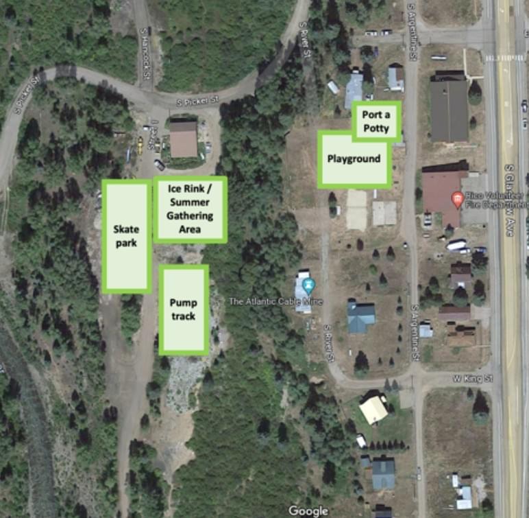 Rico CO parks improvements map