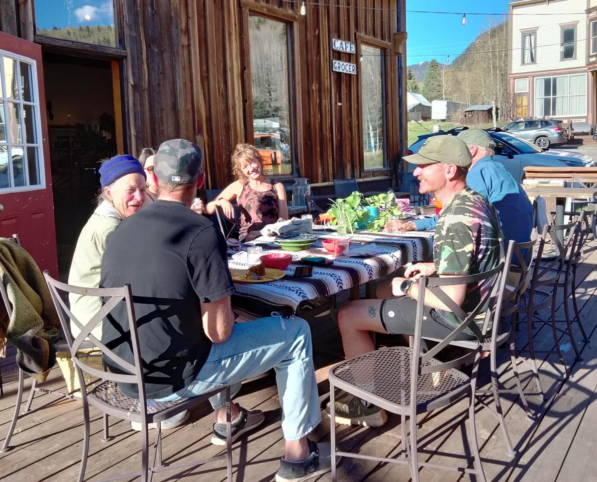 Rico Speaks monthly storytelling at Fireweed Cafe, Rico CO, May 10, 2026