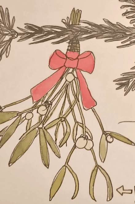 Natuur tekening, botanische tekening bloemen in grafiet