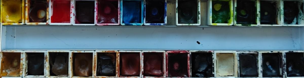 watercolor palet for nature journaling and natuur tekenen by Arija Jansen