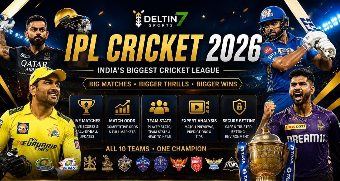 Top Choice for 2026 IPL Betting in India Deltin7 · High Odds · Full Markets · Instant Settlement