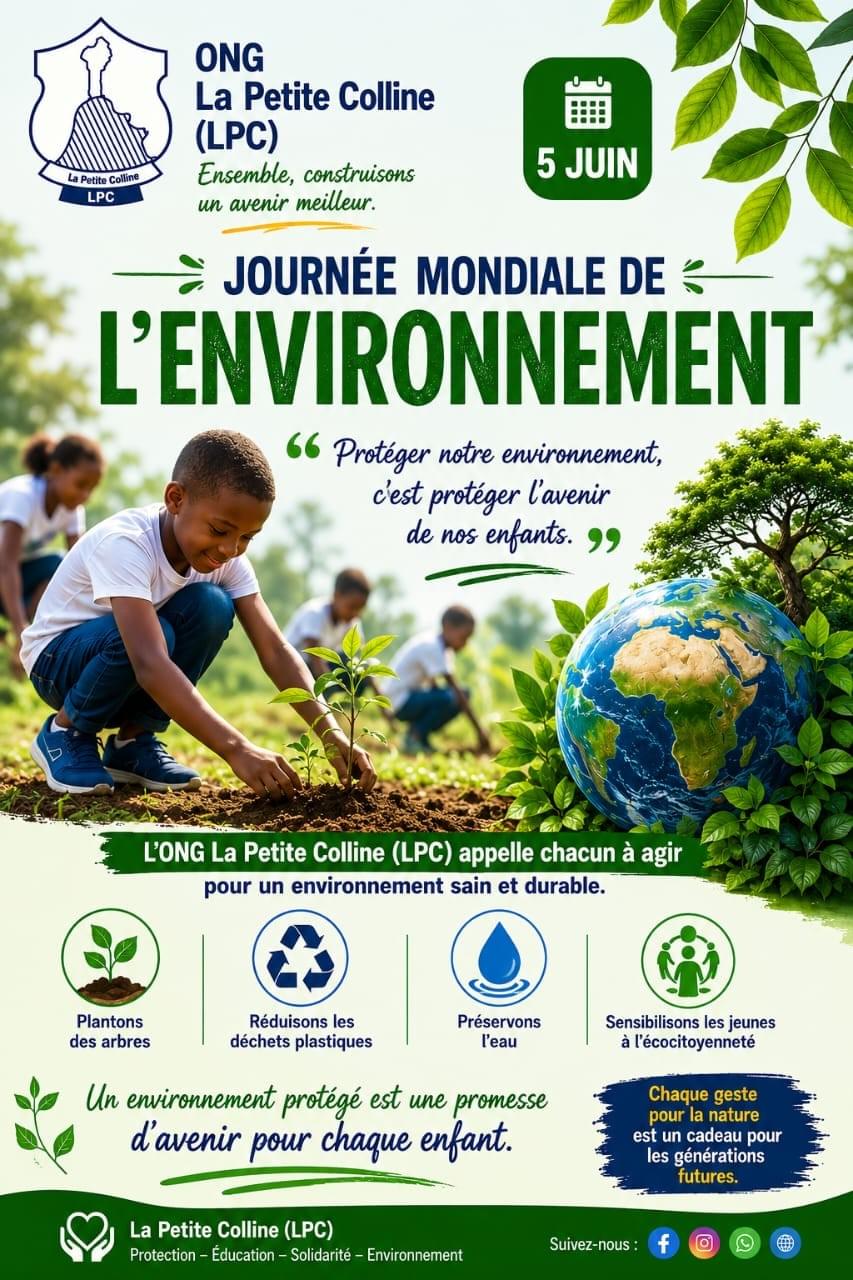 Join us to actively participate in the fight against poverty and the protection of our environment. Promote peace and solidarity in Benin Establishing and maintaining peace, fighting against poverty and other situations of vulnerability, and protecting the environment are principles that are stated in the fundamental law of most countries in the world. But such a mission cannot be solely the responsibility of the State, because even though it exercises its prerogatives, it also strives, through various legal provisions, to create the conditions to allow various organizations or structures to invest in the same direction. LPC-BENIN unites its members driven by the same ideal, to create bonds of understanding and solidarity among them to participate in education, good governance, and contribute to environmental protection.