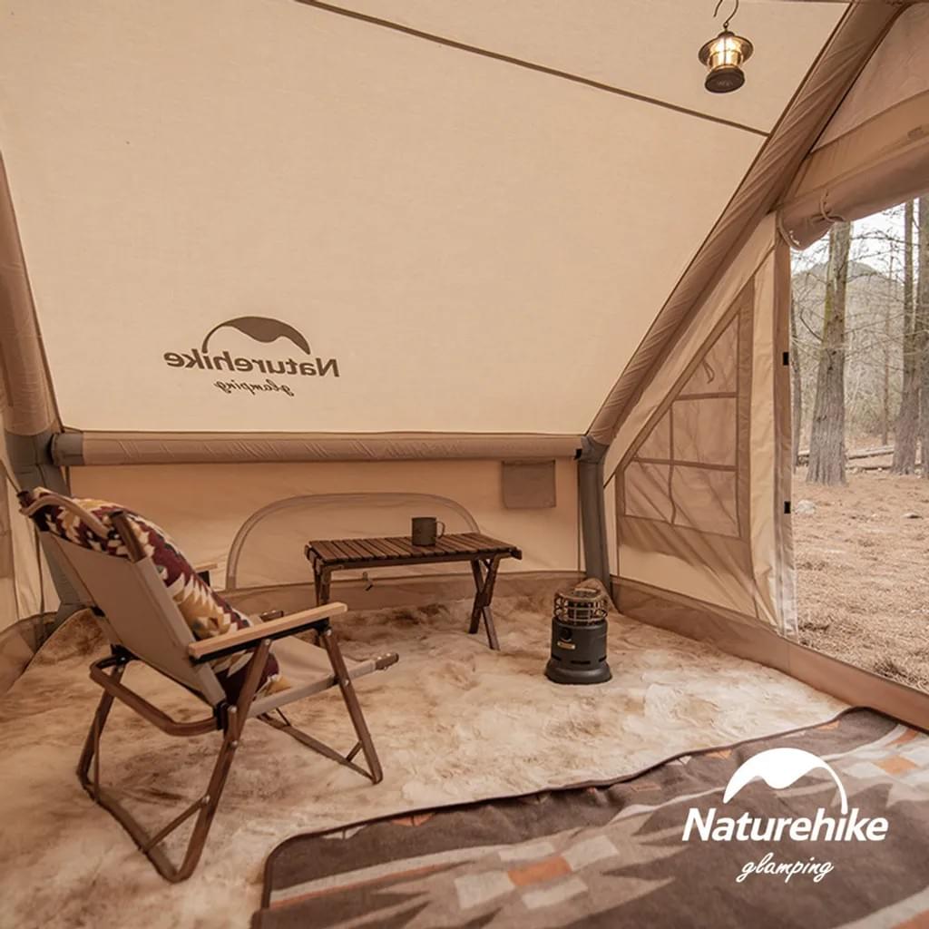 【2人帳】 輕奢風加厚棉布小屋Naturehike充氣帳篷