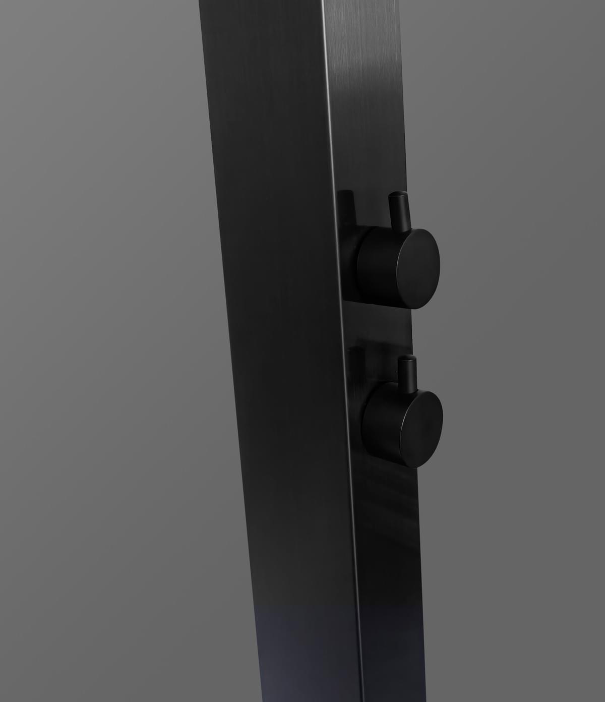 NOOSA BLACK -  NEW 316 MARINE GRADE Hot&Cold Outdoor Shower