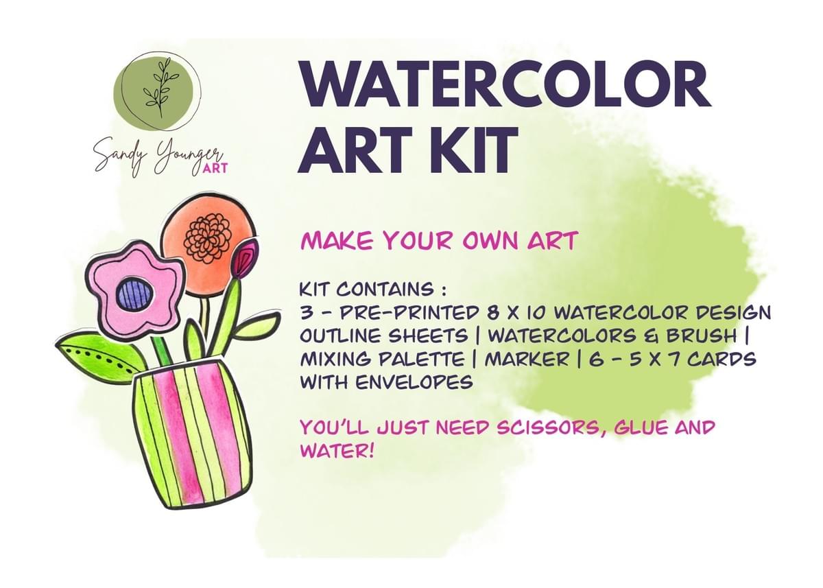 Watercolor Art Kit -  Bunnies and Outfits