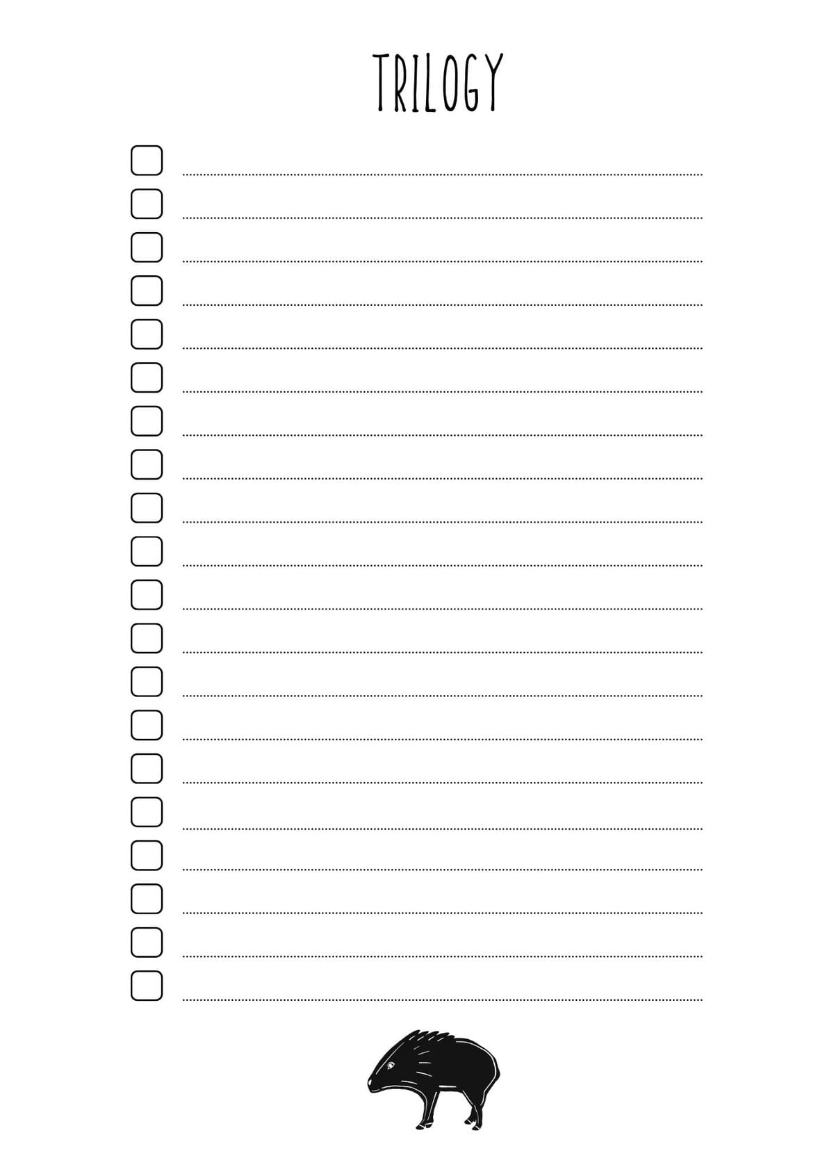 Trilogy Javelina Memo Pad