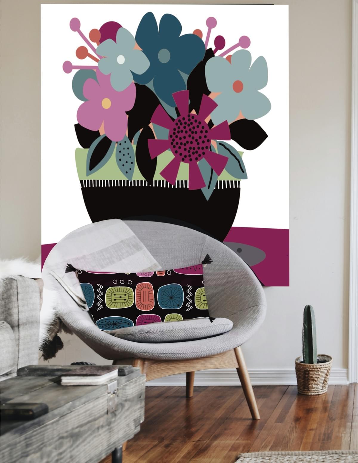 FLOWERS GALORE - Acrylic on canvas