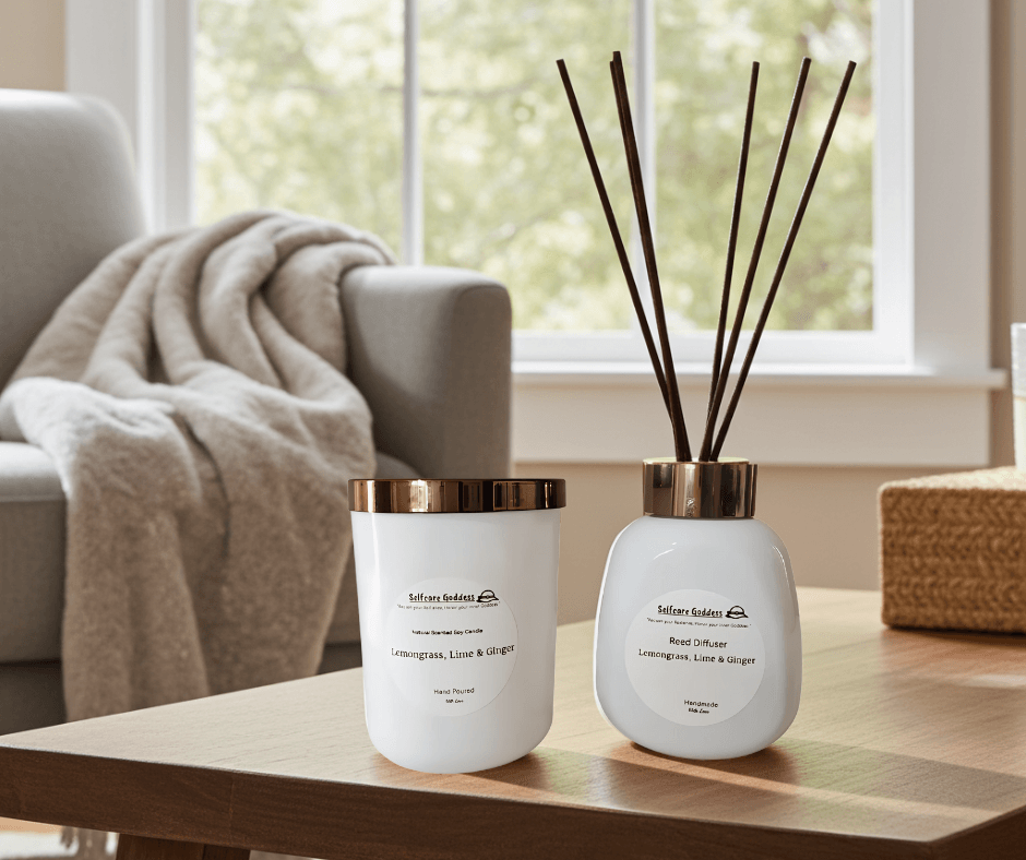 Selfcare Goddess Diffuser & Candle Set available on Glowlink