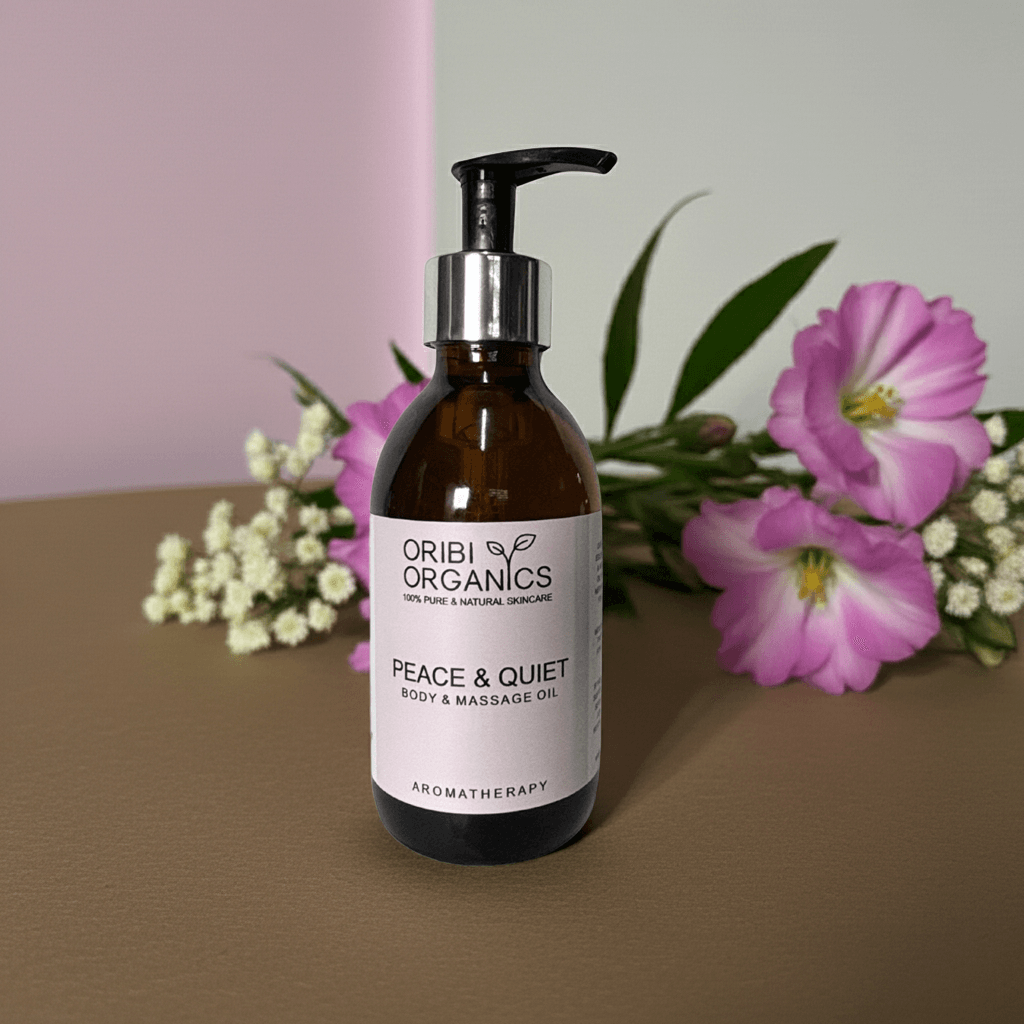 Oribi Organics - Aromatherapy Massage Oil - PEACE + QUIET