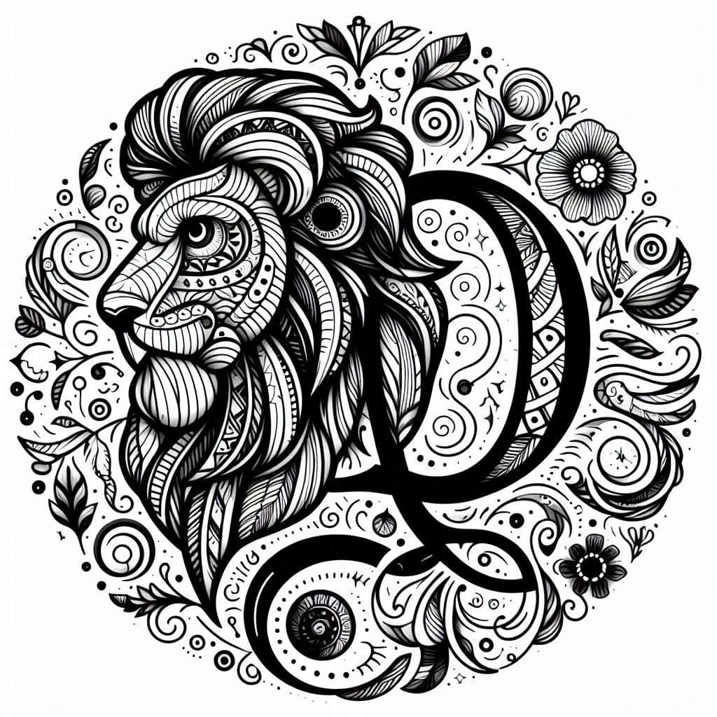 Digital - Leo Horoscope Planner & Tracker+ Relax & Color 2025