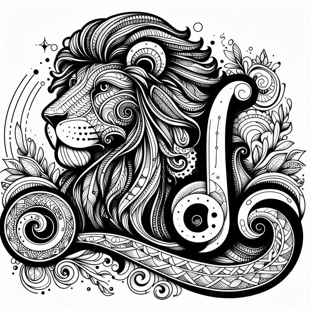 Digital - Leo Horoscope Planner & Tracker+ Relax & Color 2025