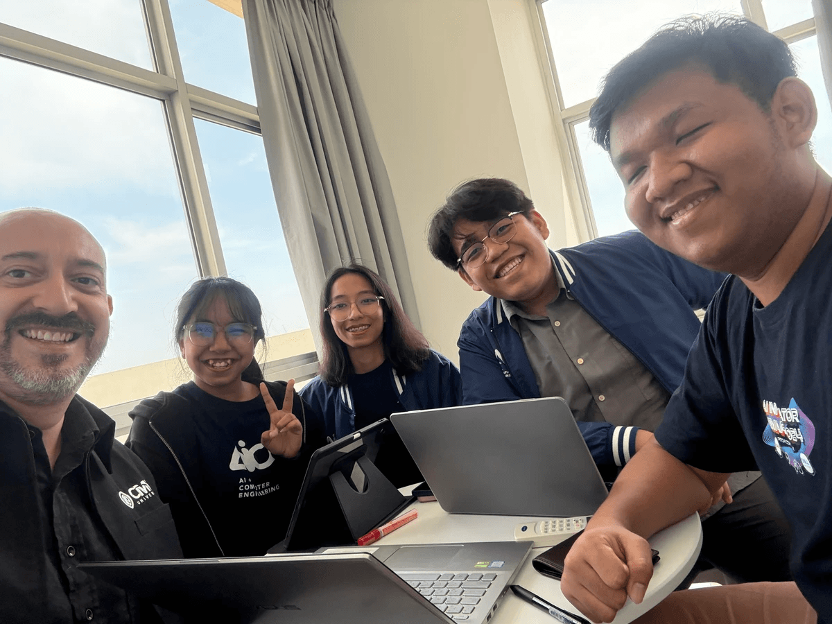 Diverse group of innovative students