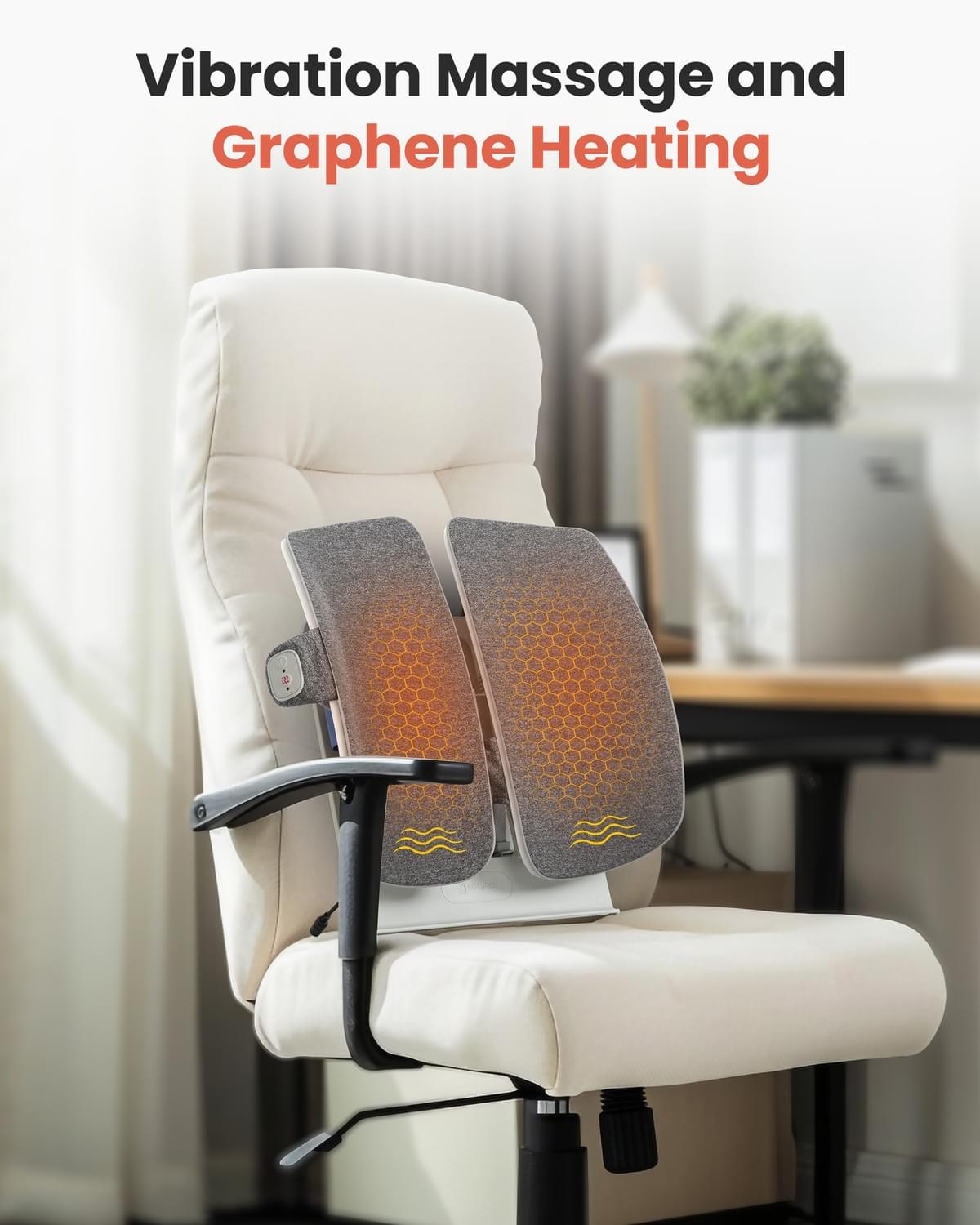 Vibration Lumbar Support Massager with Heat 