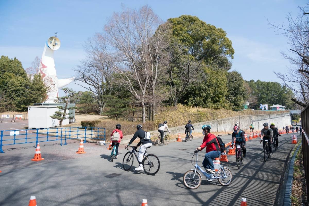 サイクルモード大阪 試乗風景